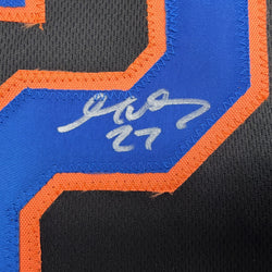Autographed/Signed Mark Vientos New York Black Baseball Jersey Beckett BAS COA (ONLINE ORDER ONLY)
