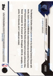 2026 Topps Now Cameron Boozer #CBOO Orange Foil /25 Grizzlies 3rd Overall 2026 NBA Draft Selections Memphis Grizzlies Rookie RC Basketball Card (ONLINE ORDER ONLY)