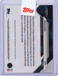 2025 Topps Now Derik Queen #79A Black Auto /10 Star Rookie Logs First Career Triple Double New Orleans Pelicans Rookie RC Basketball Card (ONLINE ORDER ONLY)