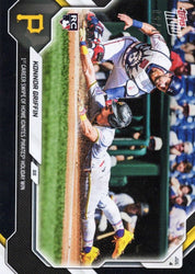 2026 Topps Now Konnor Griffin #414 Black Foil /10 1st Career Swipe of Home Ignites Pirates Holiday Win Pittsburgh Pirates Rookie RC Baseball Card (ONLINE ORDER ONLY)