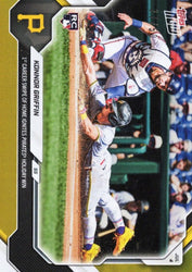 2026 Topps Now Konnor Griffin #414 Gold Foil /50 1st Career Swipe of Home Ignites Pirates Holiday Win Pittsburgh Pirates Rookie RC Baseball Card (ONLINE ORDER ONLY)