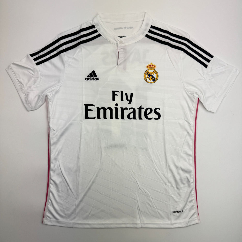 Autographed/Signed James Rodriguez Real Madrid White Soccer Futbol Jersey Beckett BAS COA (ONLINE ORDER ONLY)