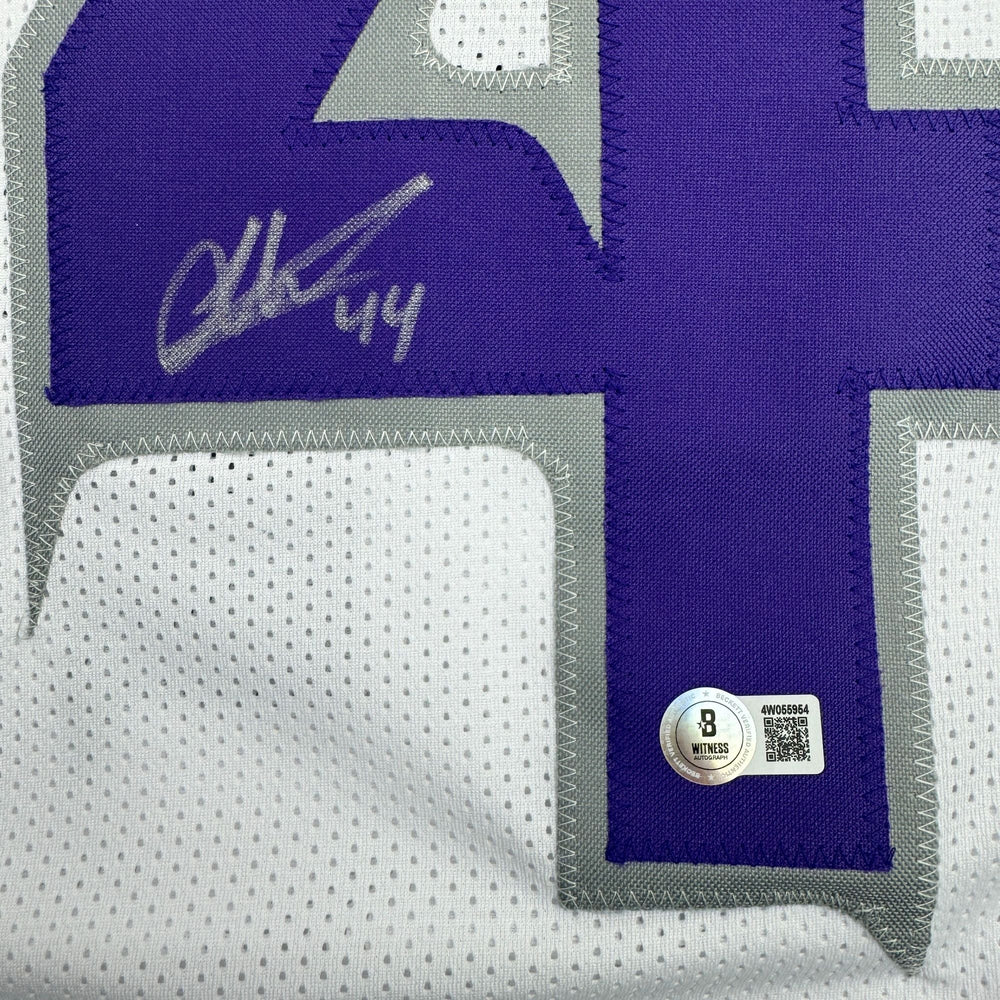Autographed/Signed Josh Metellus Minnesota White Alternate Football Jersey Beckett BAS COA (ONLINE ORDER ONLY)