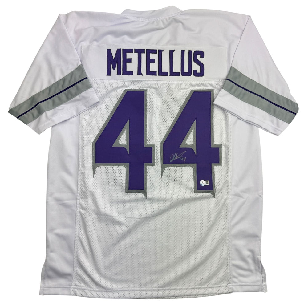 Autographed/Signed Josh Metellus Minnesota White Alternate Football Jersey Beckett BAS COA (ONLINE ORDER ONLY)
