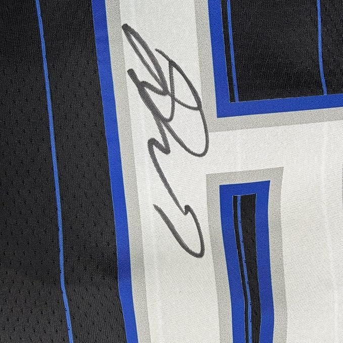 Framed Autographed/Signed Jalen Suggs 35x39 Orlando Magic Black Authentic Basketball Jersey Fanatics COA (ONLINE ORDER ONLY)