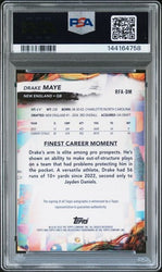 Graded 2024 Topps Finest Drake Maye #RFADM Rookie Finest Autograph Rookie RC Football Card PSA 10 Auto 10 (ONLINE ORDER ONLY)