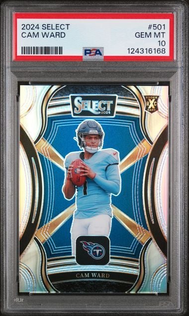 Graded 2024 Panini Select Cam Ward #501 XRC Rookie RC Football Card PSA 10 Gem Mint (ONLINE ORDER ONLY)