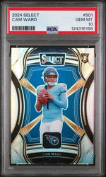 Graded 2024 Panini Select Cam Ward #501 XRC Rookie RC Football Card PSA 10 Gem Mint (ONLINE ORDER ONLY)