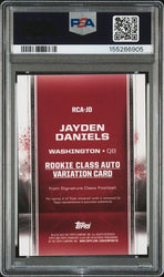 Graded 2024 Topps Signature Class Jayden Daniels #RCAJD Rookie Class Auto Variation Rookie RC Football Card PSA 10 Auto Gem Mint (ONLINE ORDER ONLY)