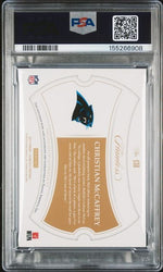 Graded 2017 Panini Flawless Christian McCaffrey #138 Ruby Autograph /20 Rookie RC Football Card PSA 10 Auto Gem Mint (ONLINE ORDER ONLY)