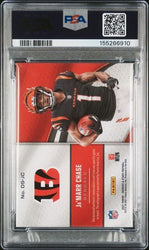 Graded 2021 Panini Rookies & Stars Ja'Marr Chase #DS-JC Patch Autograph /25 Rookie RC Football Card PSA 10 Auto Gem Mint (ONLINE ORDER ONLY)