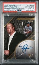 Graded 2024 Topps Diamond Kings Mark McGwire #DDAMM Diamond Drip Auto /10 Baseball Card PSA 10 Auto Gem Mint (ONLINE ORDER ONLY)