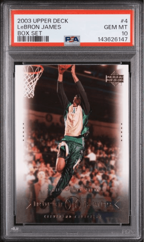 Graded 2003 Upper Deck LeBron James #4 Box Set Rookie RC Basketball Card PSA 10 Gem Mint (ONLINE ORDER ONLY)