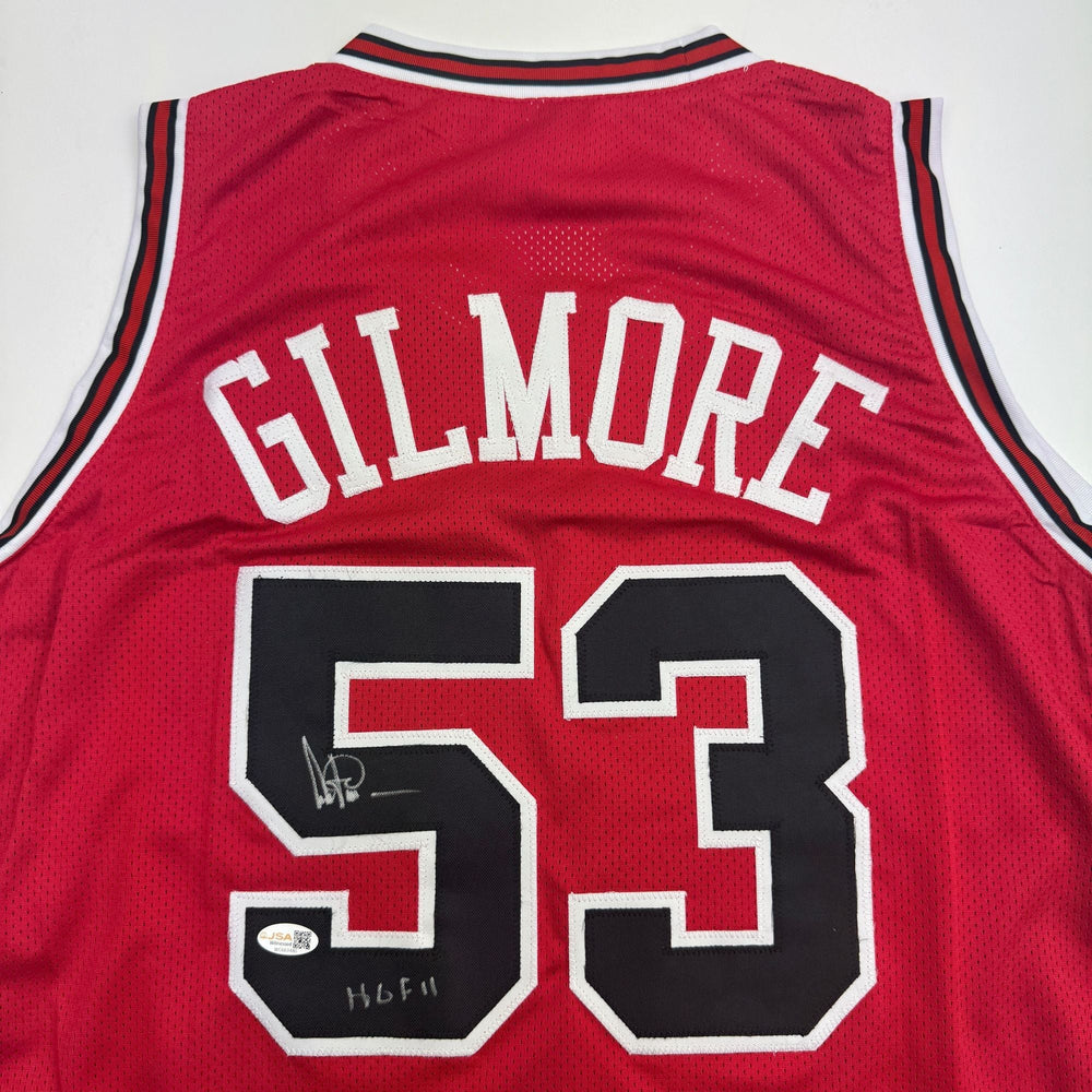 Autographed/Signed Artis Gilmore Chicago Red Basketball Jersey JSA COA (ONLINE ORDER ONLY)