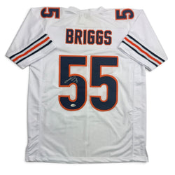 Autographed/Signed Lance Briggs Chicago White Football Jersey JSA COA (ONLINE ORDER ONLY)