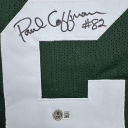Framed Autographed/Signed Paul Coffman 35x39 Green Bay Green Football Jersey Beckett BAS COA (ONLINE ORDER ONLY)