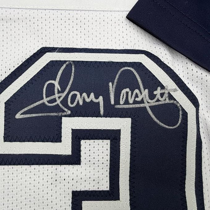 Framed Autographed/Signed Tony Dorsett 35x39 Dallas White Color Rush Football Jersey JSA COA (ONLINE ORDER ONLY)