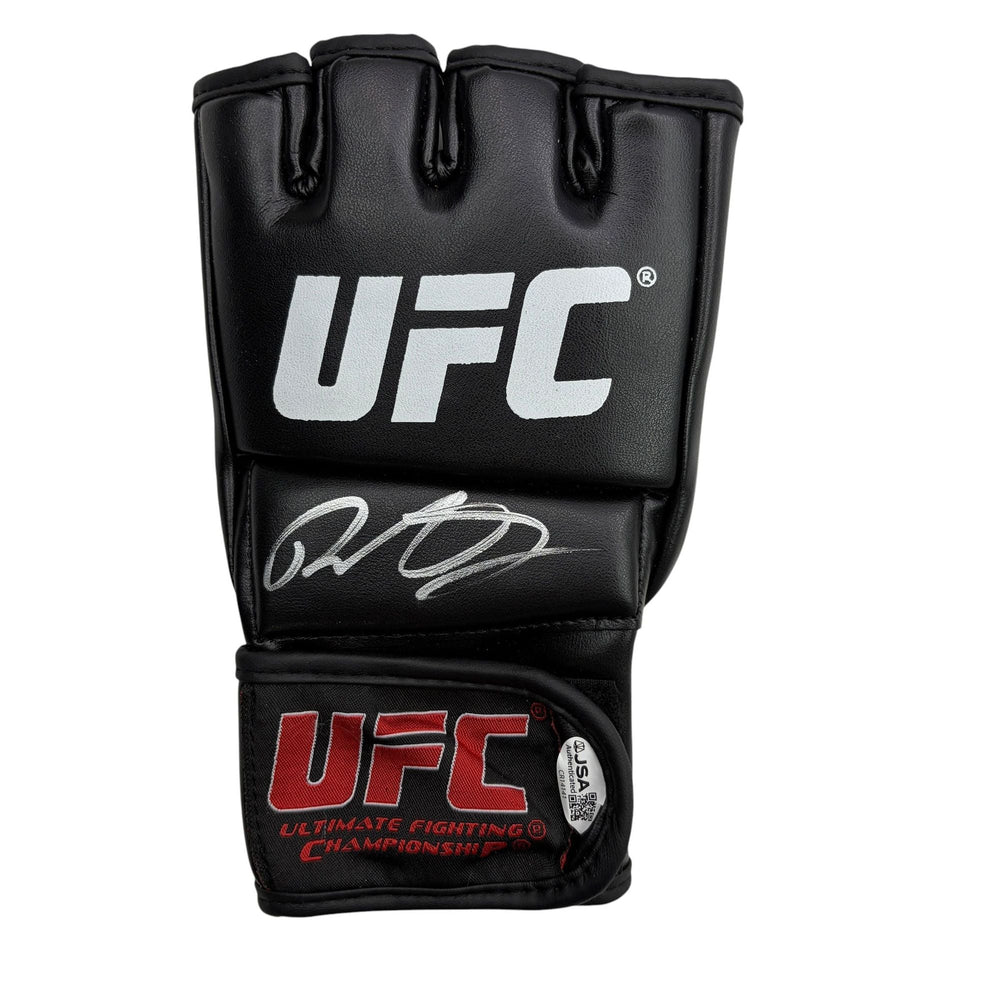 Autographed/Signed Demetrious Johnson Mighty Mouse UFC MMA Ultimate Fighting Black Glove JSA COA (ONLINE ORDER ONLY)