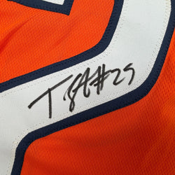 Autographed/Signed Tyrique Stevenson Chicago Orange Football Jersey JSA COA (ONLINE ORDER ONLY)