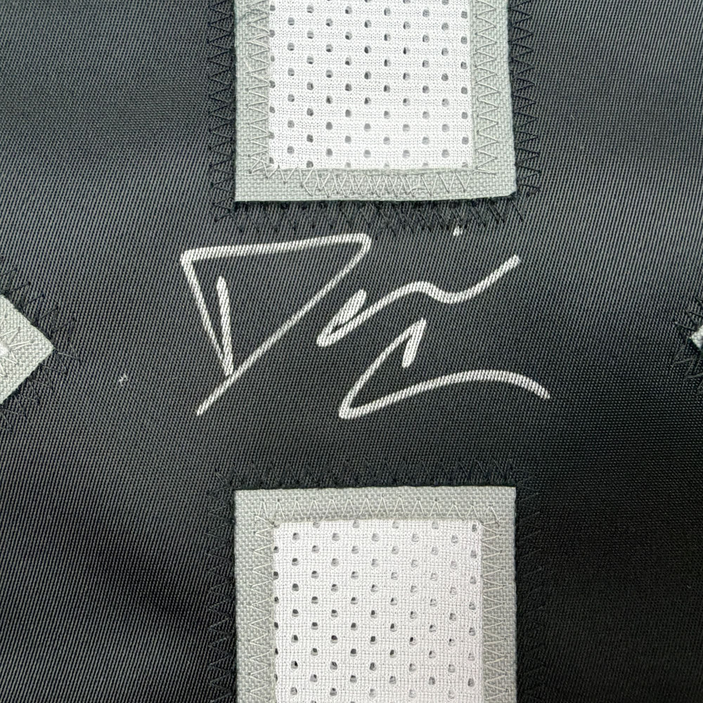 Autographed/Signed Daniel Carlson Las Vegas White Football Jersey Beckett BAS COA (ONLINE ORDER ONLY)