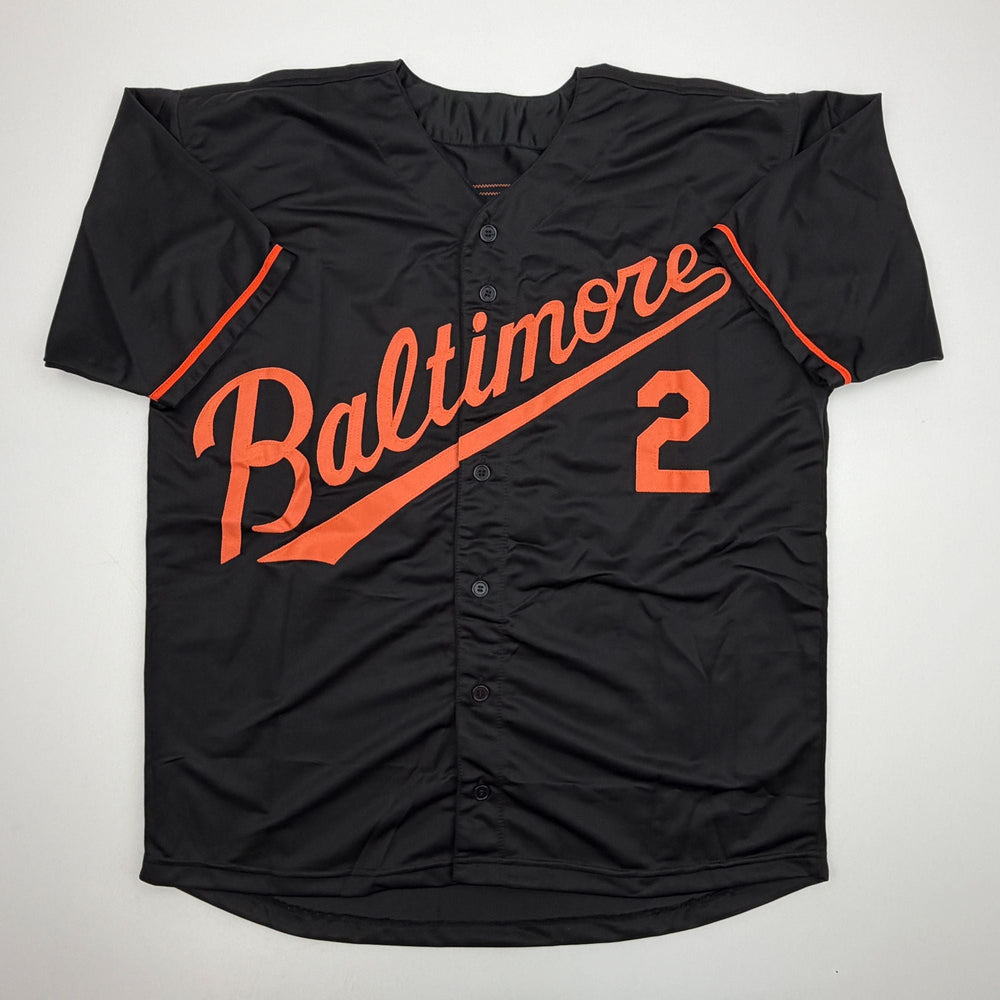 Autographed/Signed Gunnar Henderson Baltimore Black Baseball Jersey Beckett BAS COA (ONLINE ORDER ONLY)