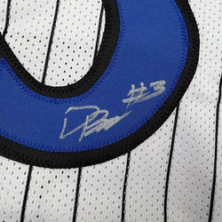 Framed Autographed/Signed Desmond Bane 35x39 Orlando White Pinstripe Basketball Jersey Beckett BAS COA (ONLINE ORDER ONLY)
