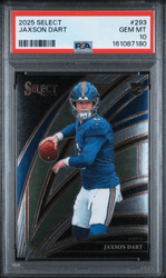Graded 2025 Panini Select Jaxson Dart #293 Rookie RC Football Card PSA 10 Gem Mint (ONLINE ORDER ONLY)
