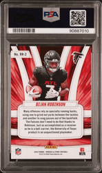 Graded 2023 Panini Rookies & Stars Bijan Robinson #RR2 Rookie Rush Rookie RC Football Card PSA 10 Gem Mint (ONLINE ORDER ONLY)