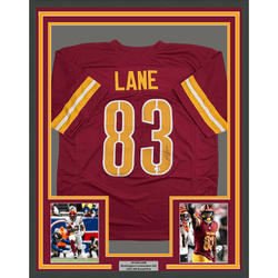Framed Autographed/Signed Jaylin Lane 35x39 Washington Maroon Football Jersey JSA COA (ONLINE ORDER ONLY)