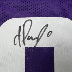 Framed Autographed/Signed Ivan Pace Jr. 35x39 Minnesota Purple Football Jersey Beckett BAS COA (ONLINE ORDER ONLY)