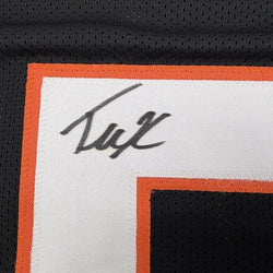 Framed Autographed/Signed Tee Higgins 35x39 Cincinnati Black Football Jersey Beckett BAS COA (ONLINE ORDER ONLY)