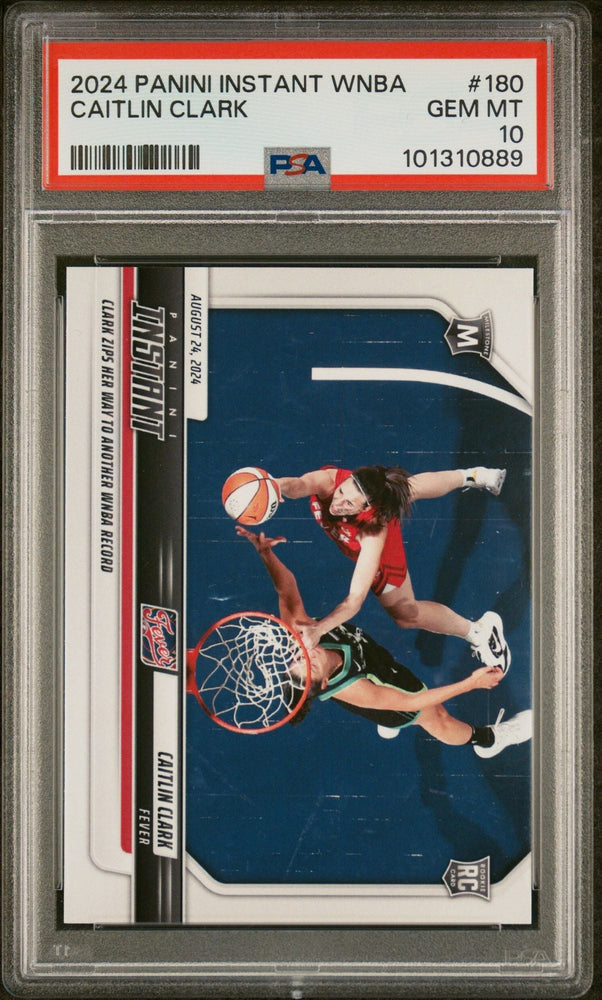 Graded 2024 Panini Instant WNBA Caitlin Clark #180 Rookie RC Basketball Card PSA 10 Gem Mint (ONLINE ORDER ONLY)