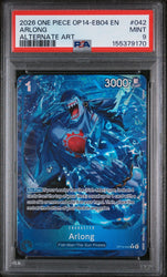 Graded 2026 One Piece Arlong #042 OP14 Trading Card Game PSA 9 Mint (ONLINE ORDER ONLY)