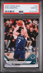 Graded 2025 Topps Now Kon Knueppel #182 Rookie RC Basketball Card PSA 10 Gem Mint (ONLINE ORDER ONLY)