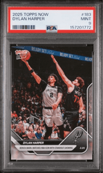 Graded 2025 Topps Now Dylan Harper #183 Rookie RC Basketball Card PSA 9 Mint (ONLINE ORDER ONLY)