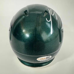 Autographed/Signed LeSean McCoy Philadelphia Eagles Mini Football Helmet JSA COA