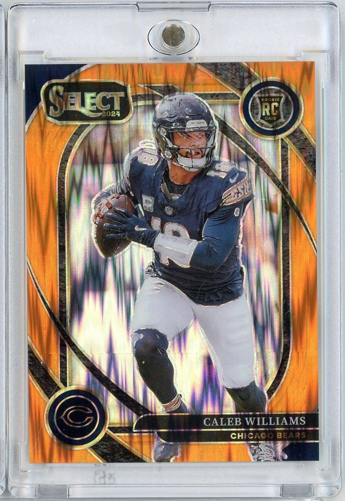 2024 Panini Select Caleb Williams #216 Orange Shock /399 Rookie RC Football Card (ONLINE ORDER ONLY)