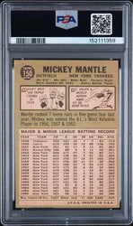 Graded 1967 Topps Mickey Mantle #150 Baseball Card PSA 2 Good (ONLINE ORDER ONLY)