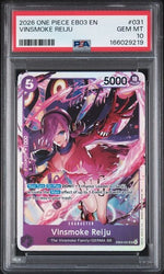 Graded 2026 One Piece Vinsmoke Reiju #031 EB03 EN Trading Card Game PSA 10 Gem Mint (ONLINE ORDER ONLY)