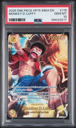 Graded 2026 One Piece Monkey D. Luffy #119 OP15 EB04 EN Trading Card Game PSA 10 Gem Mint (ONLINE ORDER ONLY)