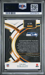 Graded 2023 Panini Select Jaxon Smith-Njigba #174 Die-Cut Red & Blue Prizm Rookie RC Football Card PSA 10 Gem Mint (ONLINE ORDER ONLY)