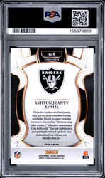 Graded 2025 Panini Select Ashton Jeanty #4 Green & Yellow Shock Rookie RC Football Card PSA 10 Gem Mint (ONLINE ORDER ONLY)