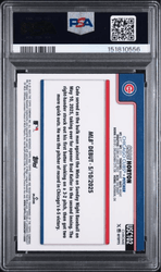 Graded 2025 Topps Chrome Update Cade Horton #102 Purple Raywave /250 Rookie RC Baseball Card PSA 10 Gem Mint (ONLINE ORDER ONLY)