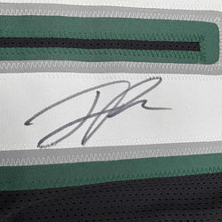 Framed Autographed/Signed Jaelan Phillips 35x39 Philadelphia Black Football Jersey PSA/DNA COA