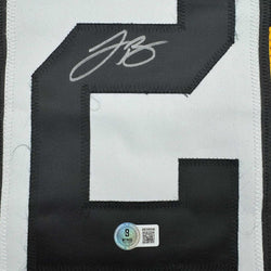 Framed Autographed/Signed Le'Veon LeVeon Bell 35x39 Pittsburgh Bumble Bee Jersey JSA COA