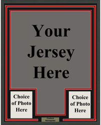 Framed Custom Frame Your Jersey 35x39 Professionally Framed & Matted Deluxe Framing with Photos Jersey Free Shipping