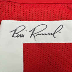 Autographed/Signed Bill Romanowski San Francisco Red Football Jersey Beckett BAS COA