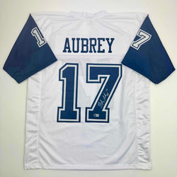 Autographed/Signed Brandon Aubrey Dallas Color Rush Football Jersey Beckett BAS COA