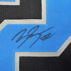 Autographed/Signed Brian Branch Detroit Black Football Jersey Beckett BAS COA