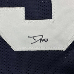 Autographed/Signed DeMarvion Overshown Dallas Thanksgiving Day Football Jersey JSA COA